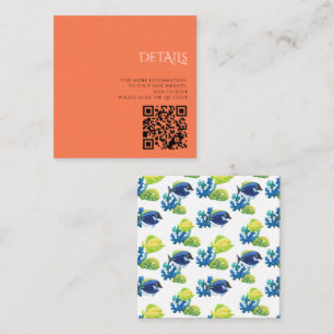 Colourful Aquarium QR Code Enclosure Card