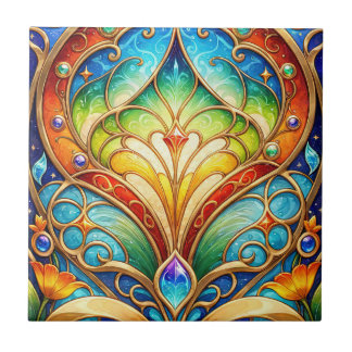 Colourful Arabic Ceramic Tile