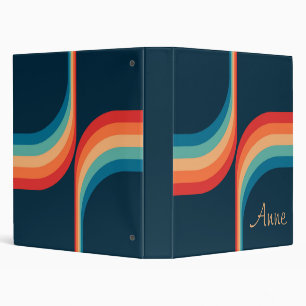 Colourful arches in retro style binder