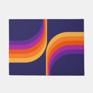 Colourful arches in retro style doormat
