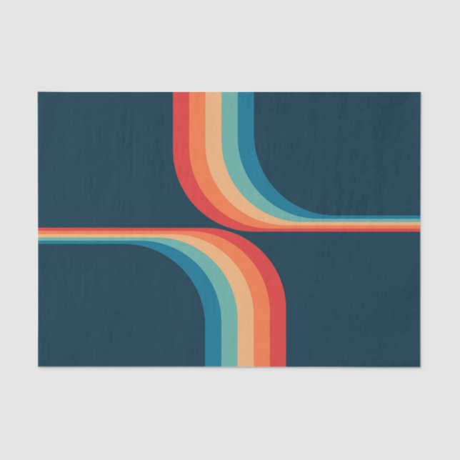 Colourful arches in retro style  tissue paper (Front)