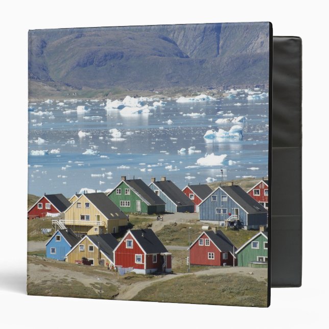 Colourful architecture of the town, Narsaq, Binder (Front/Inside)