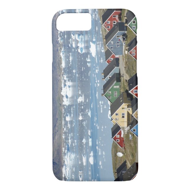 Colourful architecture of the town, Narsaq, Case-Mate iPhone Case (Back)