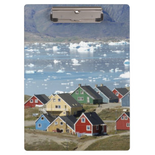 Colourful architecture of the town, Narsaq, Clipboard