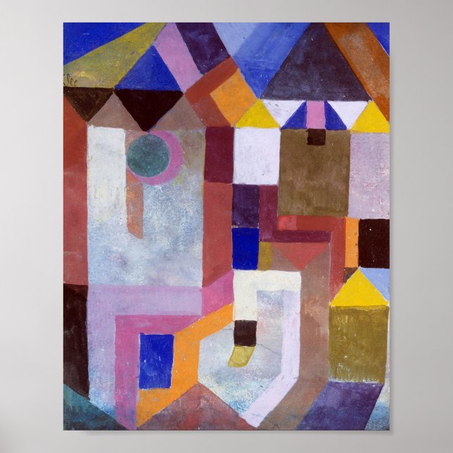 Colourful Architecture : Paul Klee 1917 Poster (Front)
