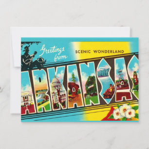 Colourful Arkansas Greeting Moving Announcement