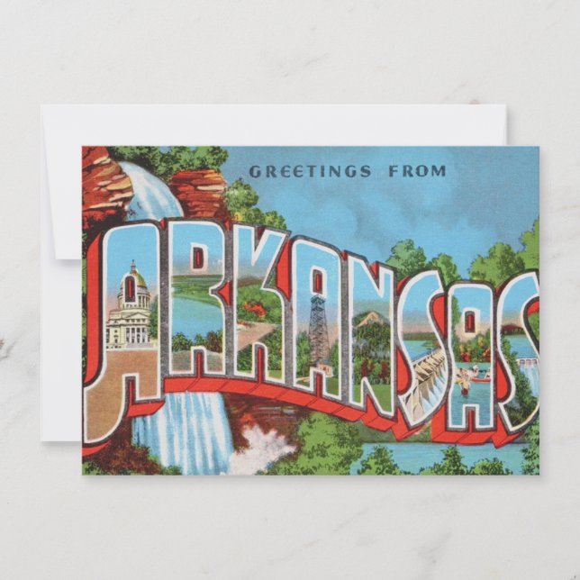 Colourful Arkansas Moving Announcement (Front)