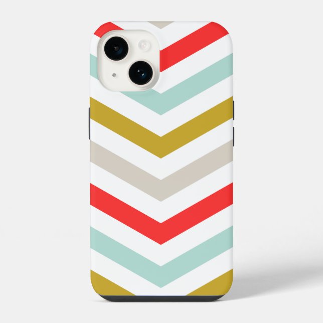 Colourful Arrow Chevron Stripes iPhone Case (Back)