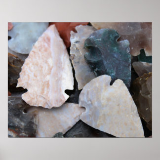 Colourful Arrowheads colour Poster
