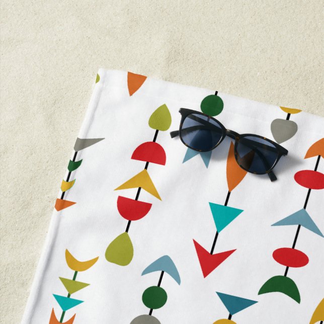 Colourful Arrows  Beach Towel (In Situ)