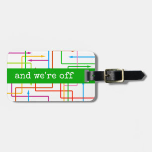 Colourful Arrows Custom Luggage Tag