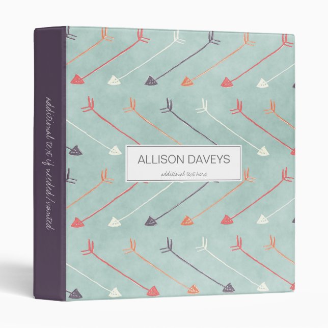 Colourful Arrows Pattern Binder (Front/Spine)