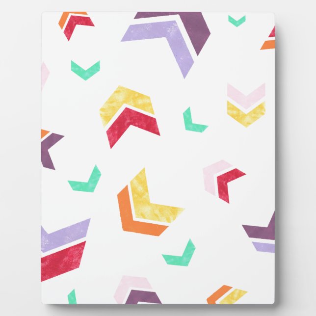 Colourful Arrows Plaque (Front)