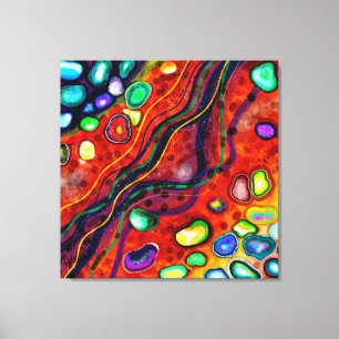 Colourful Art Abstract    Canvas Print