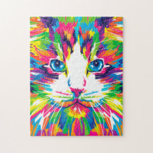 Colourful Art Aesthetic Cat Pictures Cat Art Abstr