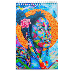 Colourful art calendar