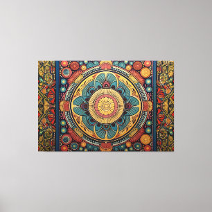 Colourful art canvas print