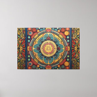 Colourful art canvas print