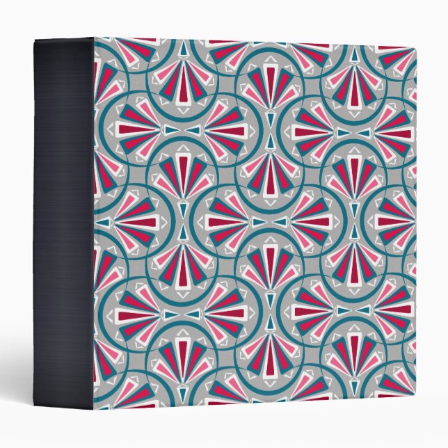 Colourful art deco pattern. binder (Front/Spine)