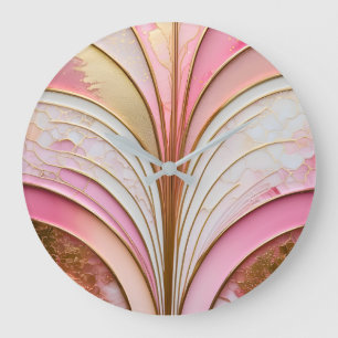 Colourful Art Deco Wall Clock
