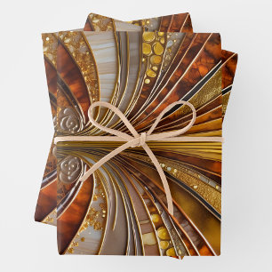 Colourful Art Deco Wrapping Paper Sheets