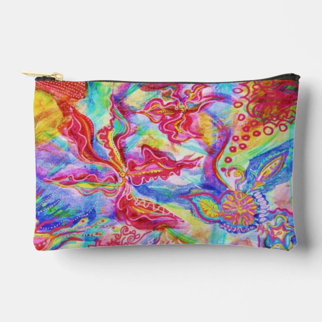 Colourful Art Makeup Bag #2-Original Fashion Desig (Front)