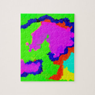 Colourful Art Multicolor Abstract Splash 2020 Jigsaw Puzzle