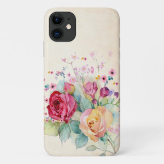 Colourful Art Roses Bouquet iPhone 11 Case
