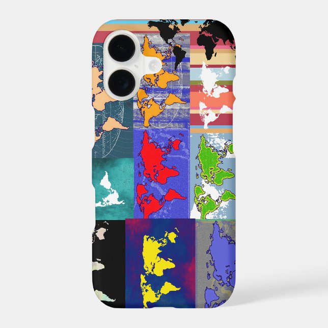 colourful art-style mixed world-maps (Back)