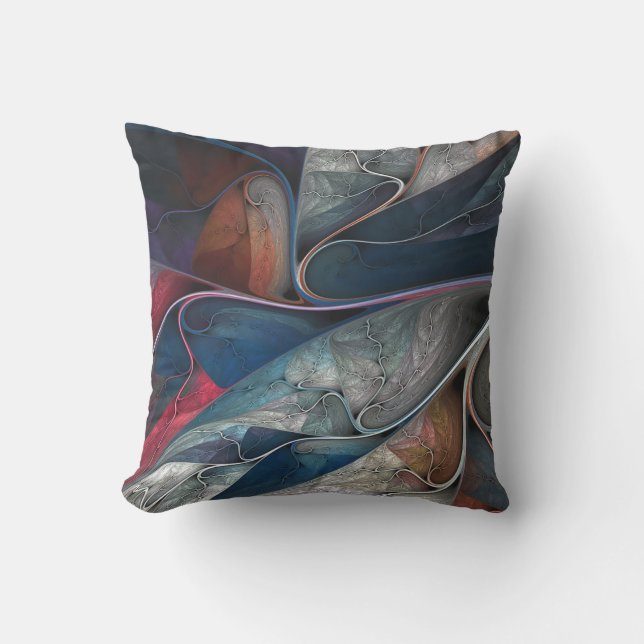 Colourful Art Throw Pillow (Front)