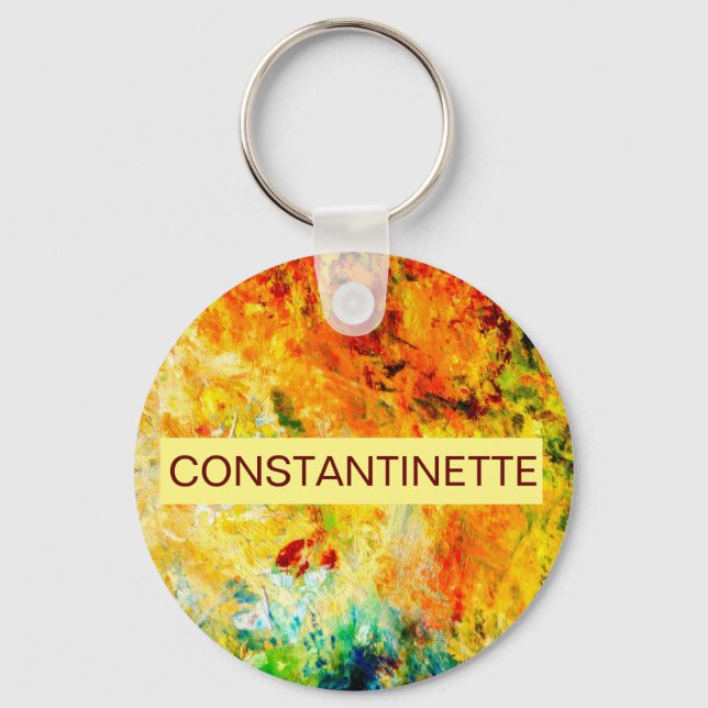 Colourful Artist Palette Keychain (Front)