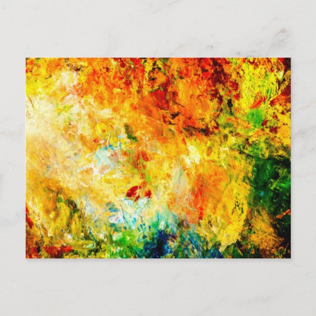Colourful Artist Palette Postcard (Front)