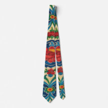 Colourful Artistic Floral Tie – Bold Statement Nec
