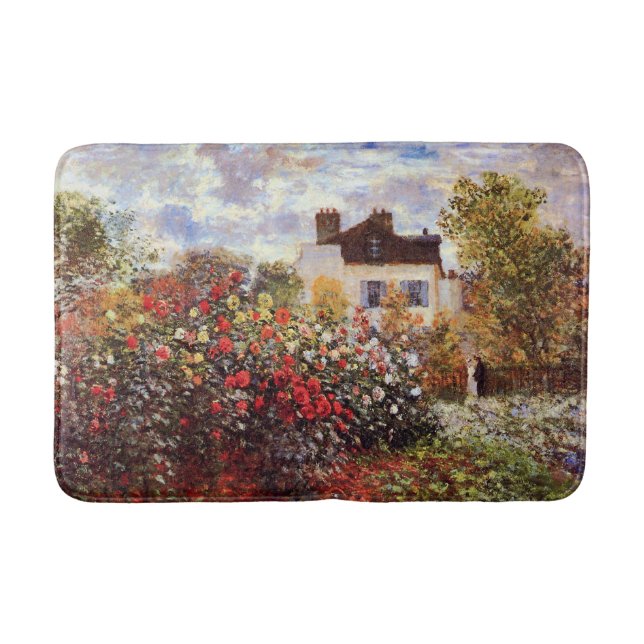 Colourful Artistic Garden Landscape Bath Mat (Front)