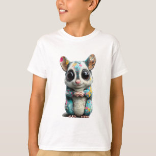 Colourful Artistic Glider Marsupial Kids T-Shirt