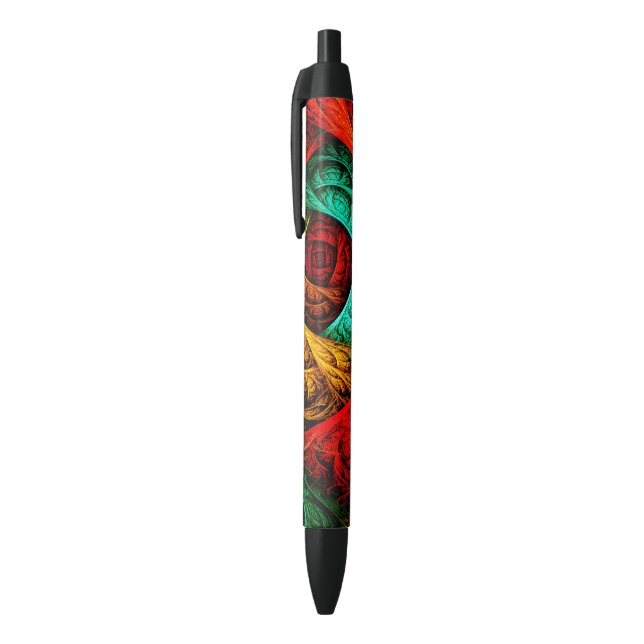 Colourful Artistic Modern Abstract Art Pattern #09 Black Ink Pen (Top (Vertical))