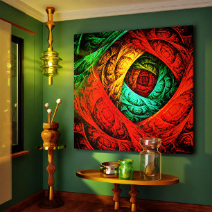 Colourful Artistic Modern Abstract Art Pattern #09 Canvas Print