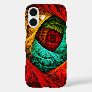 Colourful Artistic Modern Abstract Art Pattern #09 iPhone 16 Case