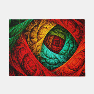 Colourful Artistic Modern Abstract Art Pattern #09 Doormat