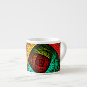 Colourful Artistic Modern Abstract Art Pattern #09 Espresso Cup