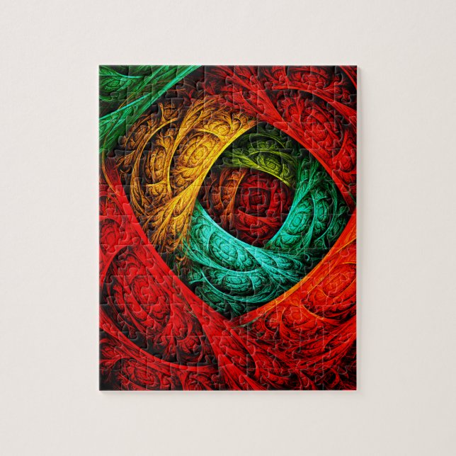 Colourful Artistic Modern Abstract Art Pattern #09 Jigsaw Puzzle (Vertical)