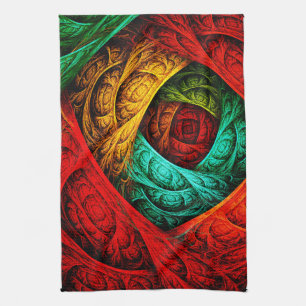 Colourful Artistic Modern Abstract Art Pattern #09 Kitchen Towel