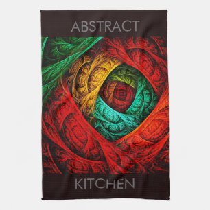 Colourful Artistic Modern Abstract Art Pattern #09 Kitchen Towel