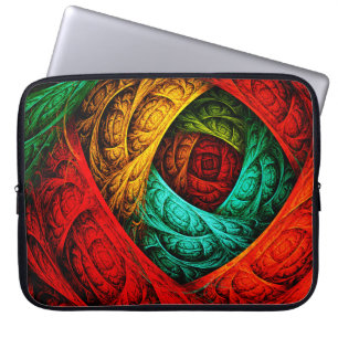 Colourful Artistic Modern Abstract Art Pattern #09 Laptop Sleeve