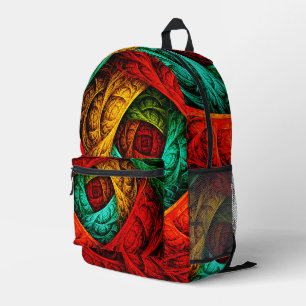 Colourful Artistic Modern Abstract Art Pattern #09 Printed Backpack