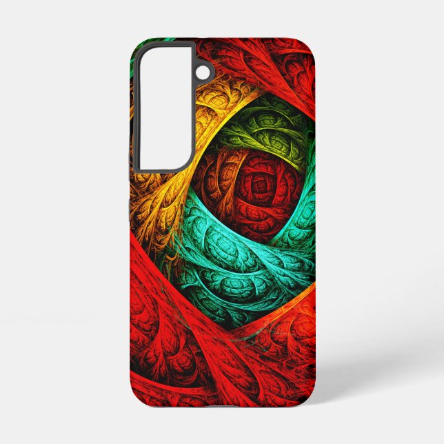 Colourful Artistic Modern Abstract Art Pattern #09 Samsung Galaxy S22 Case (Back)