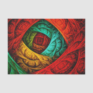 Colourful Artistic Modern Abstract Art Pattern #09 Tissue Paper