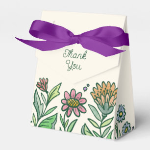 Colourful Artistic Scandinavian Bridal Shower Favor Box