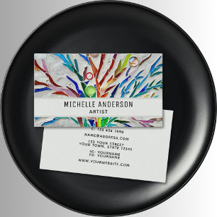 Colourful Artist's  Business Card