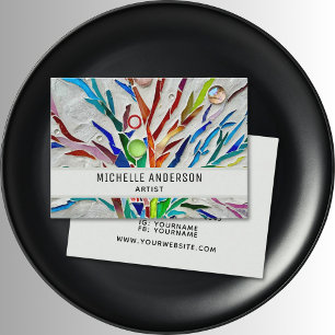 Colourful Artist's  Business Card